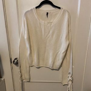 Moon and Madison White Sweater